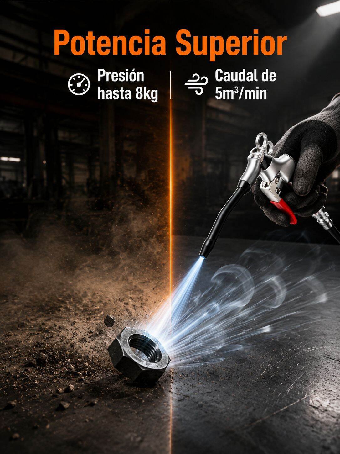 Accesorios incluidos con pistola de aire comprimido