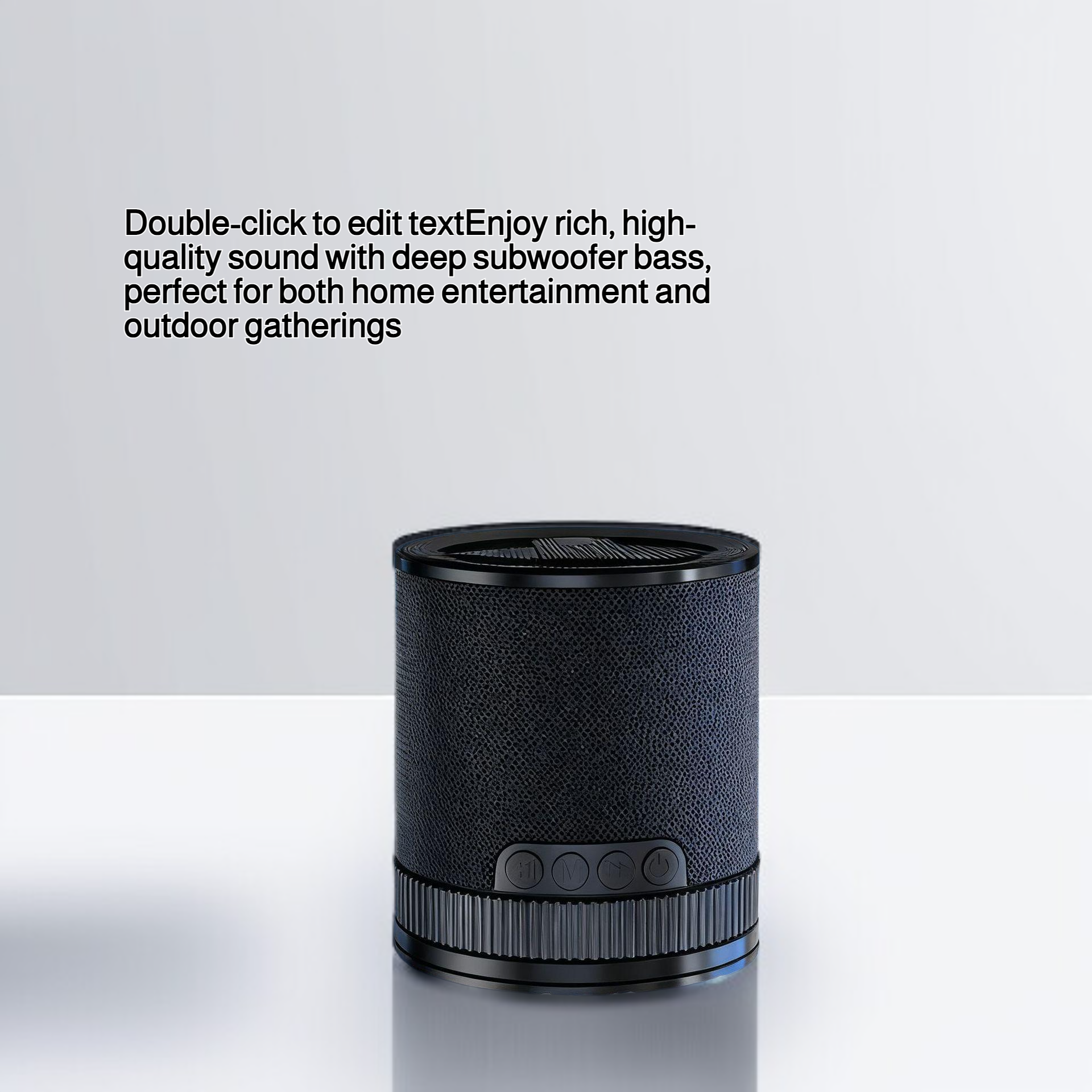 Bluetooth speaker, wireless speaker, deep subwoofer, high-quality sound for home and outdoor use, ca