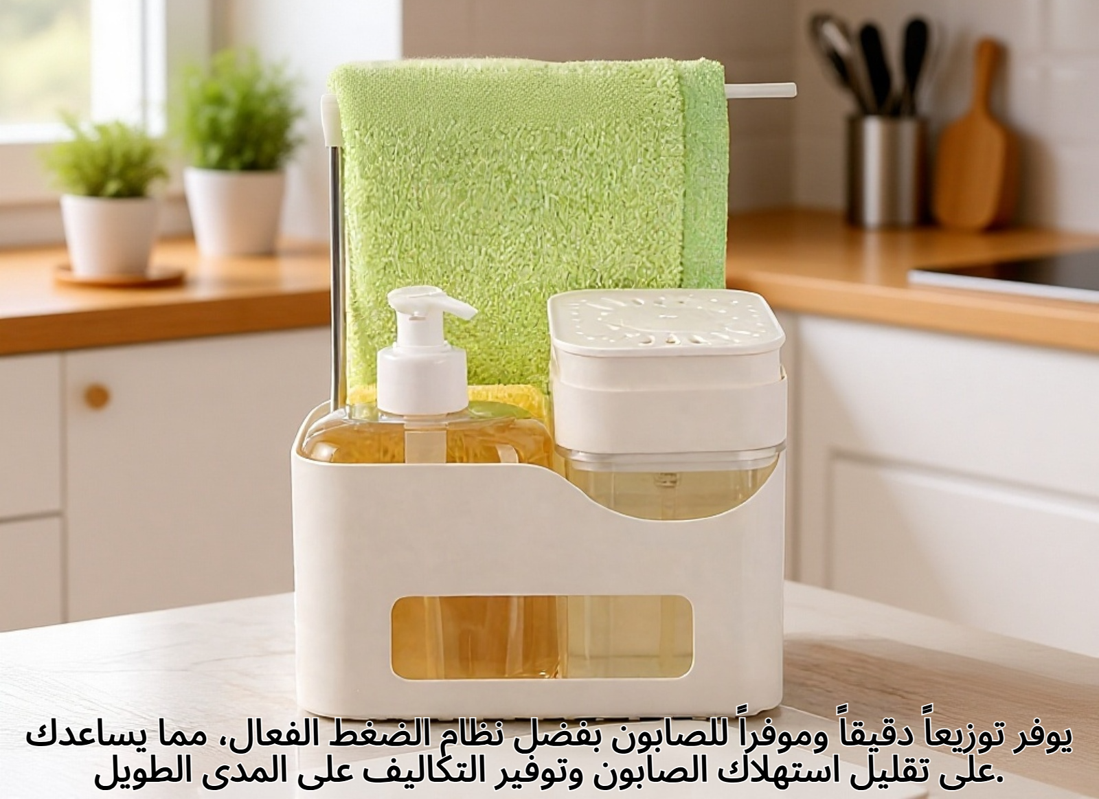 موزع صابون مضغوط بتصميم عصري
