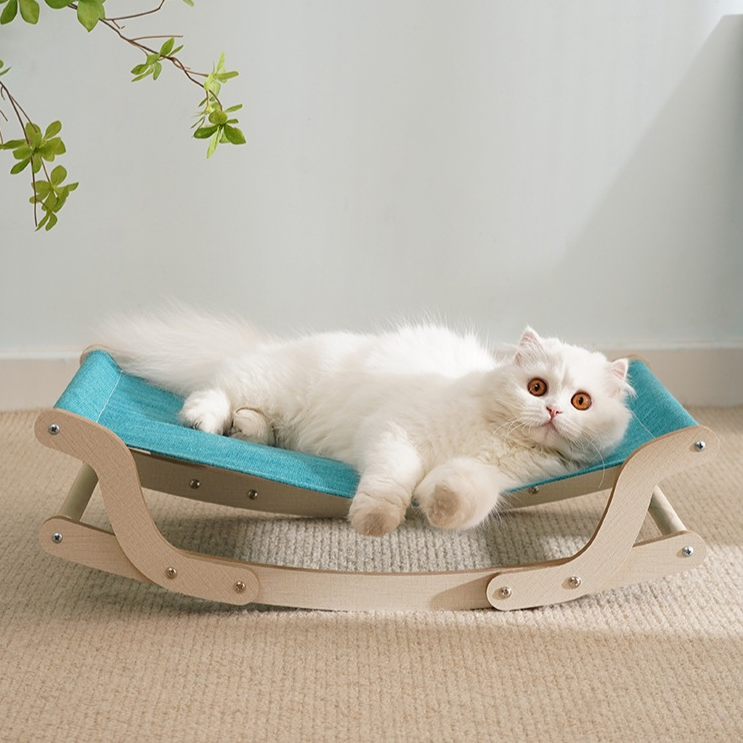 猫犬兼用木製ロッキングチェア