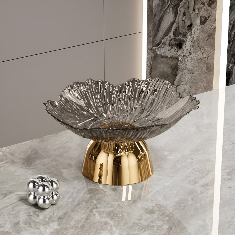 家庭用の落下防止クリスタルフルーツ＆フラワープレート