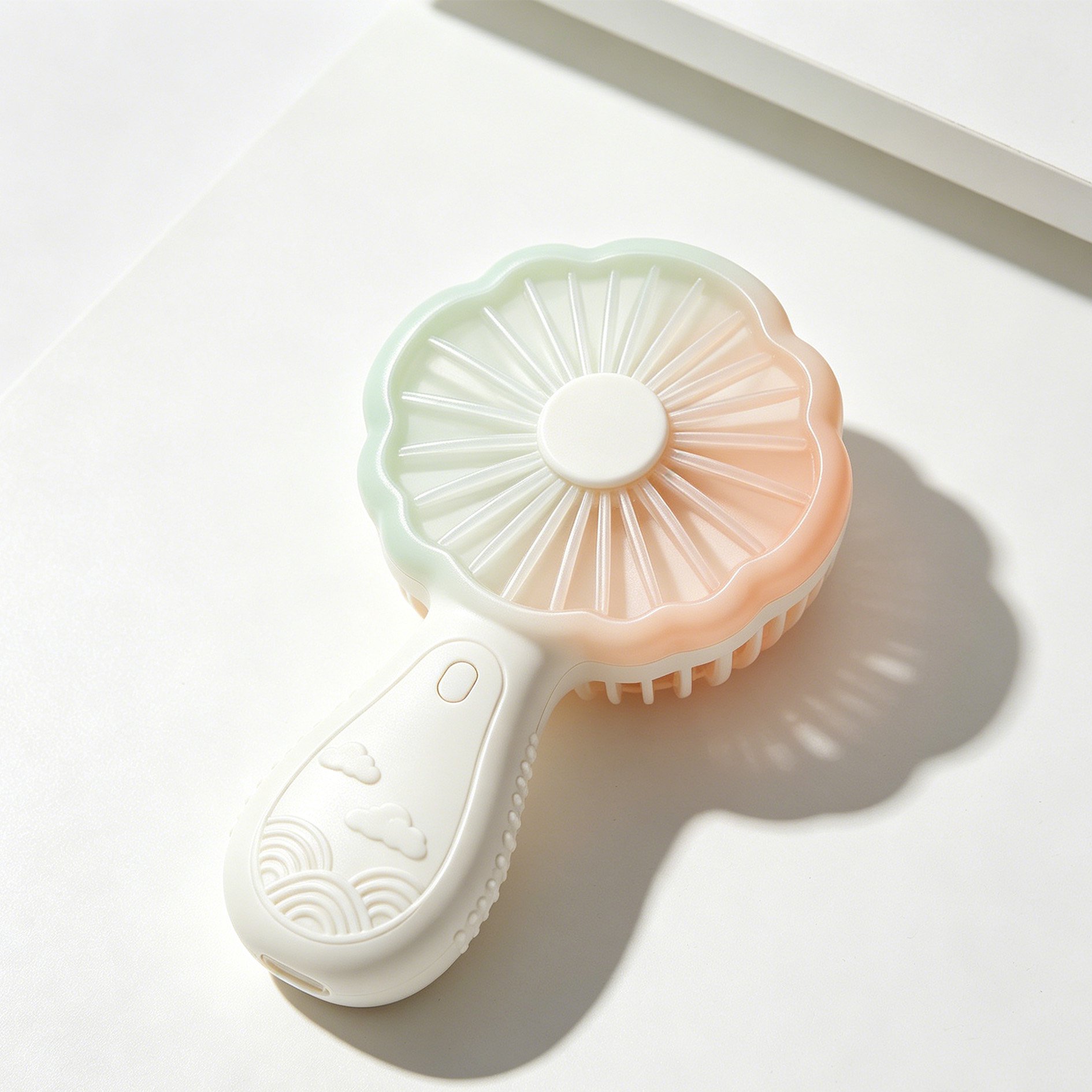Mini-éventails portables en forme de fleur (3 pièces)