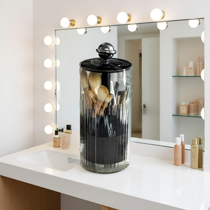 الضغط على رفع مستحضرات التجميل فرشاة تحتوي على اسطوانة