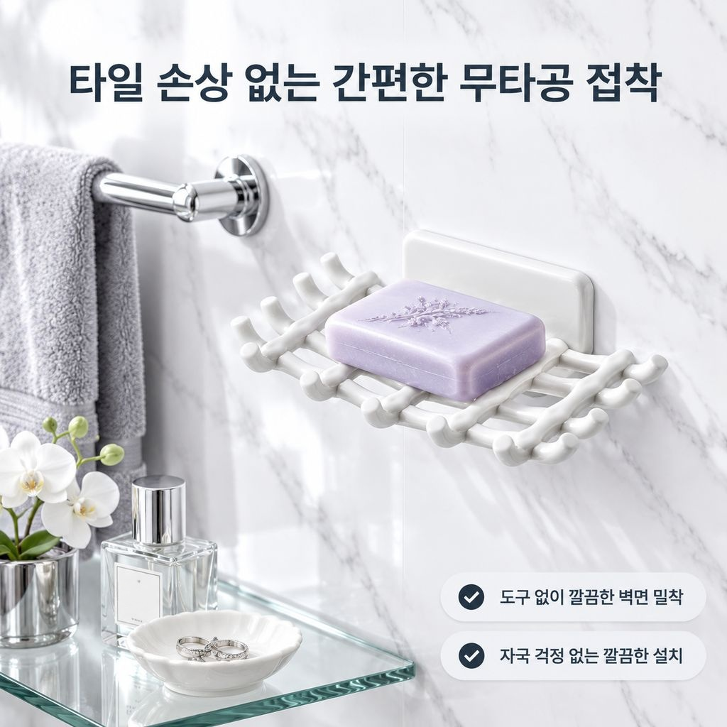 2024 신형 벽걸이 타공 비누받침대 가정용 고급 물빠짐 비누 거치대 케이스