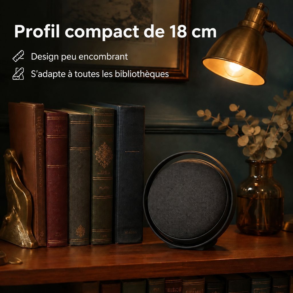 Haut-parleur Bluetooth Portable Rond pour Bureau