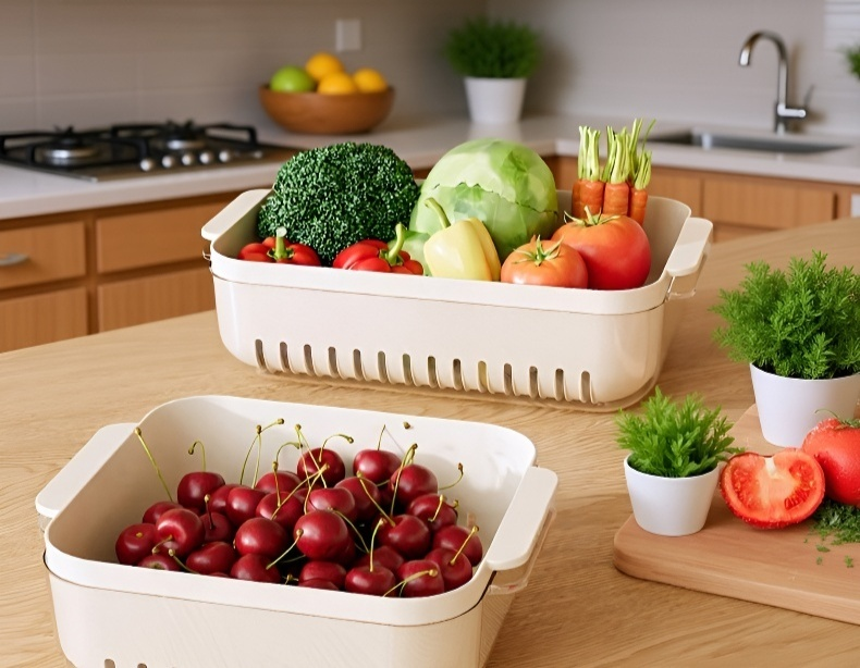 물빠짐이 잘 되는 배수 바구니 구조