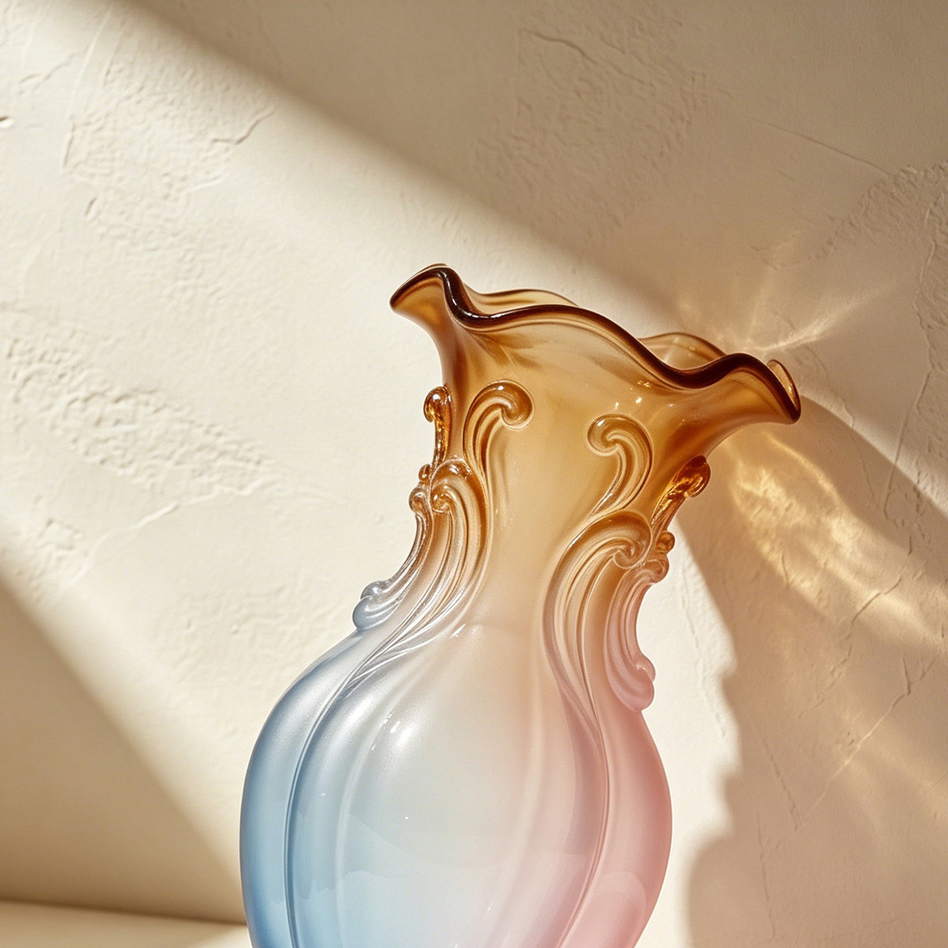 Vase en verre avec bouquet de fleurs colorées