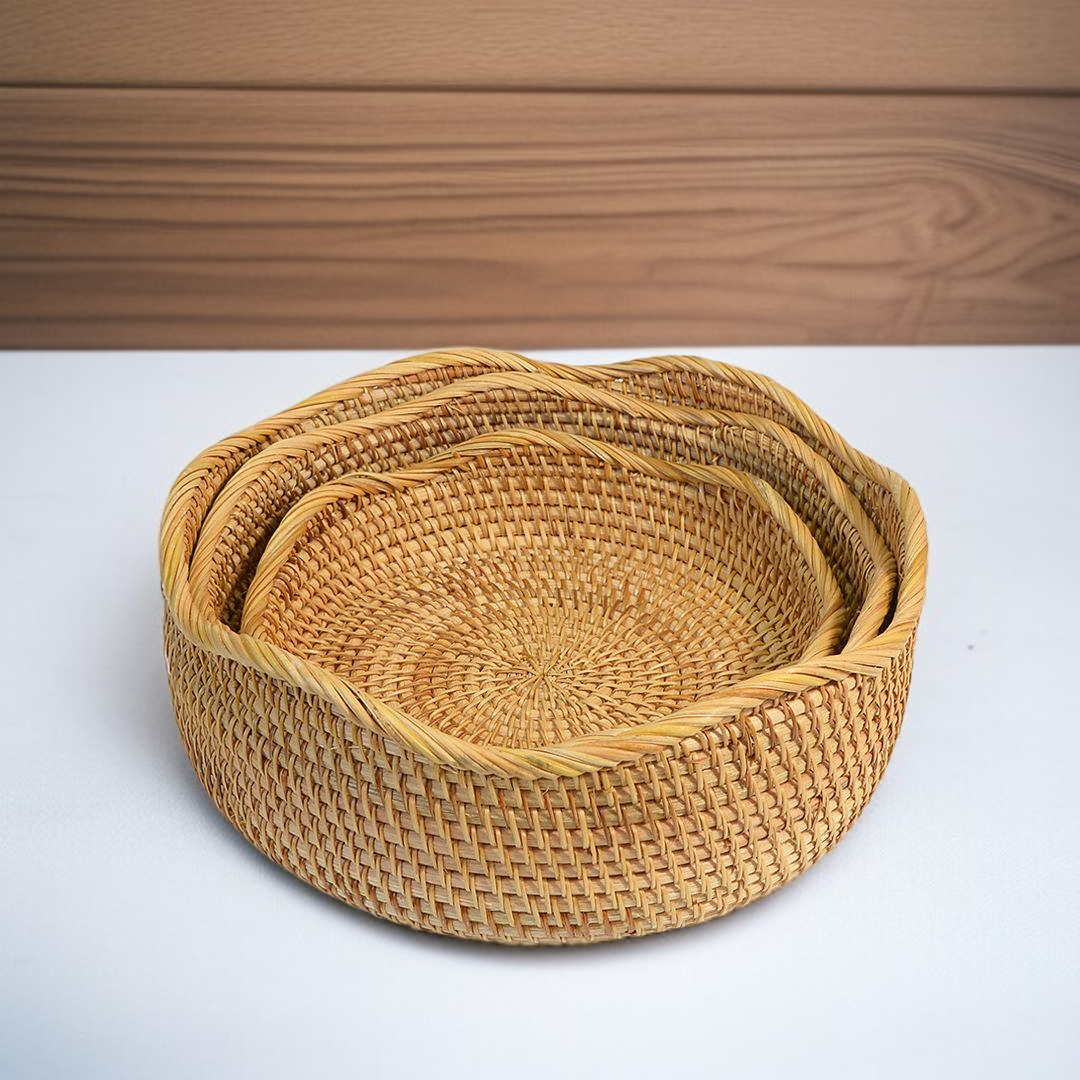 籐製フルーツバスケット