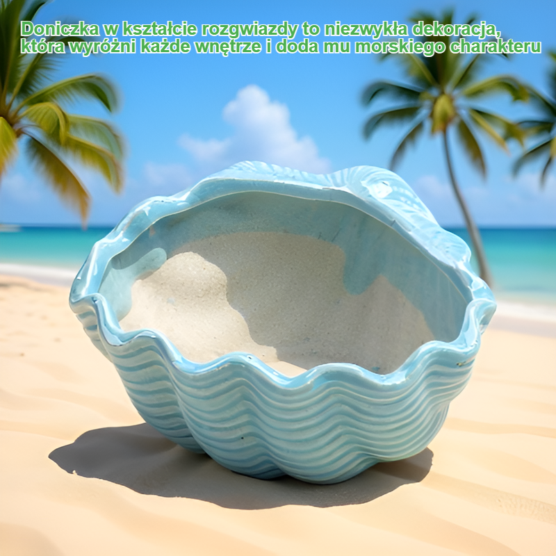 Doniczka w kształcie rozgwiazdy