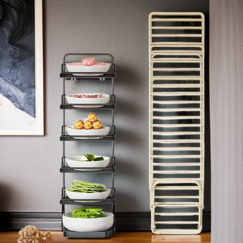 رف تخزين وتحضير الطعام قابل للطي ومعلق على الحائط للاستخدام المنزلي