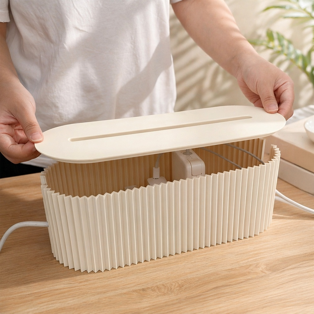Boîte de rangement pour câbles électriques, organiseur de prises, solution idéale pour la maison