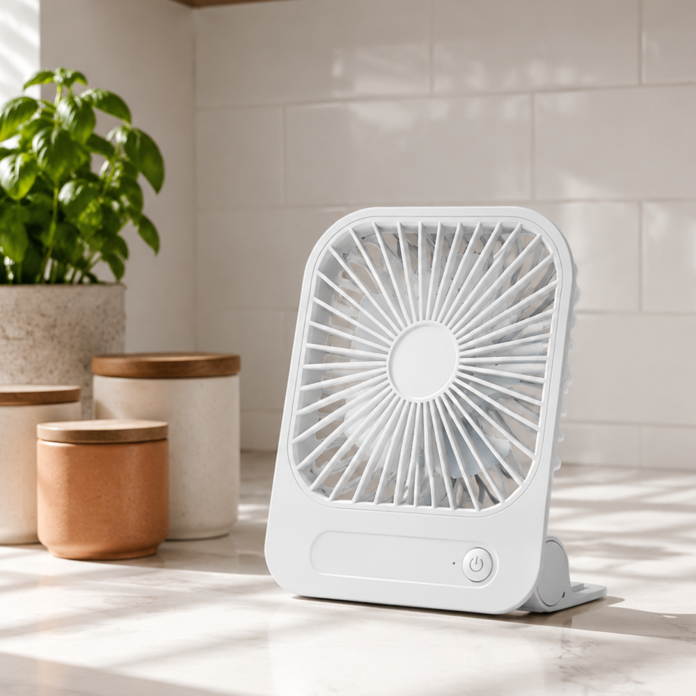 Ultra-Quiet Portable Magnetic Wall Fan, Suitable for Desktop, Dormitory, Kitchen