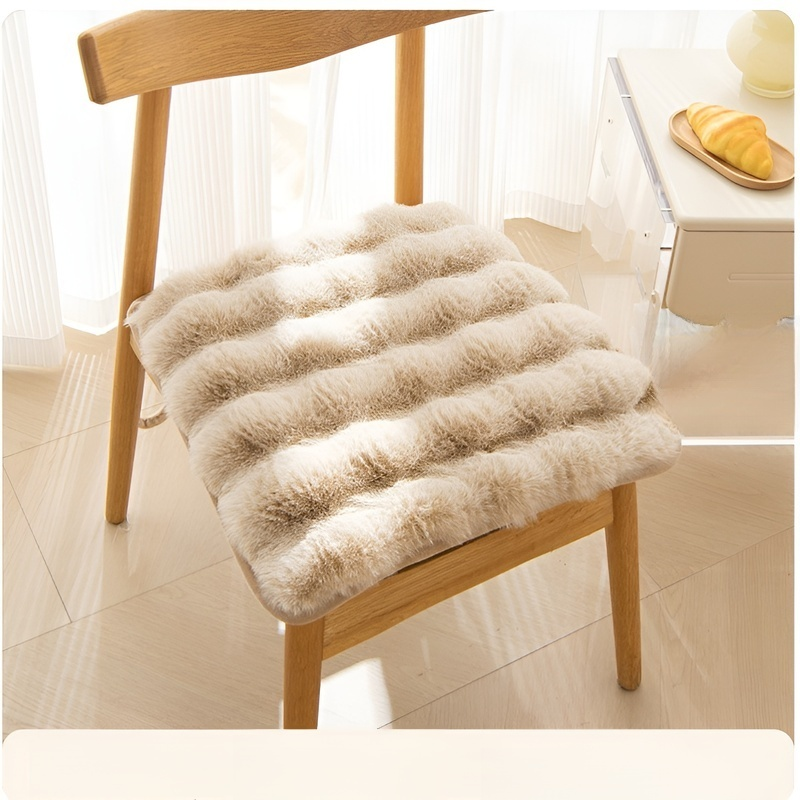 Winter Thick Velvet Rabbit Student Seat Cushion Warm Pad