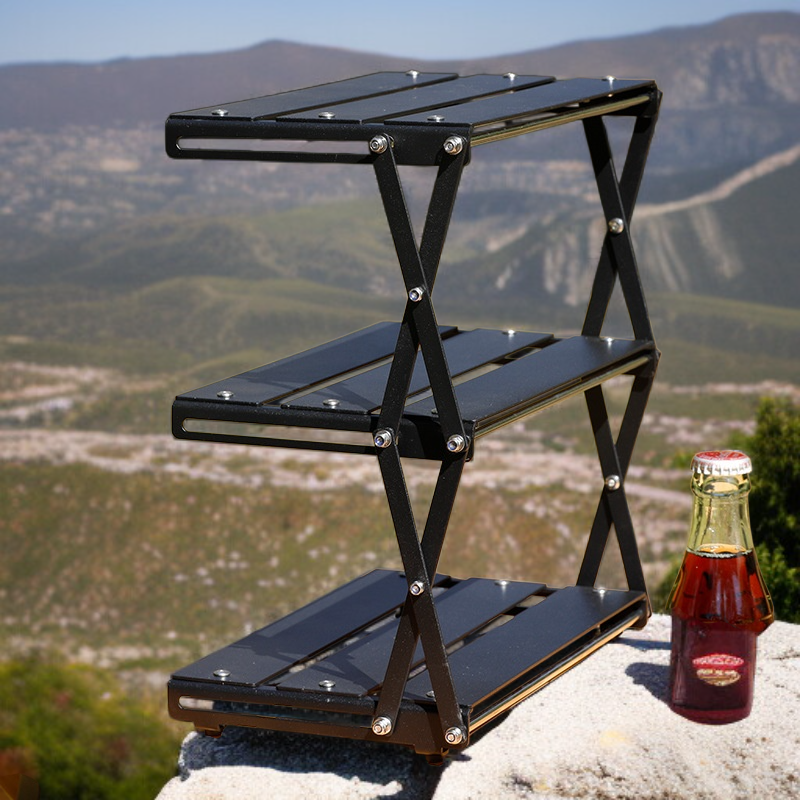 Multi-Layer Aluminum Kitchen Spice Organizer Shelf