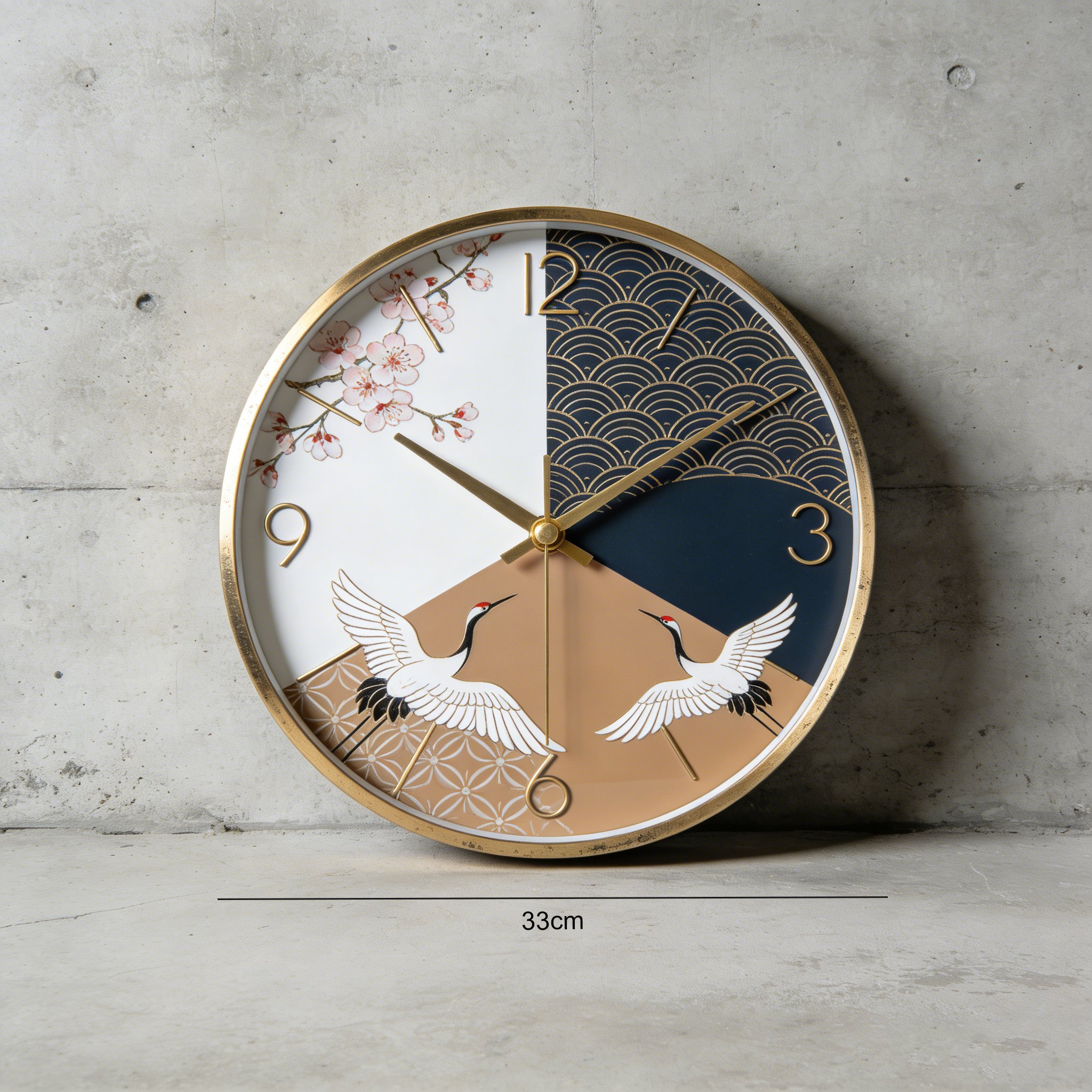 静かな寝室に合う掛け時計