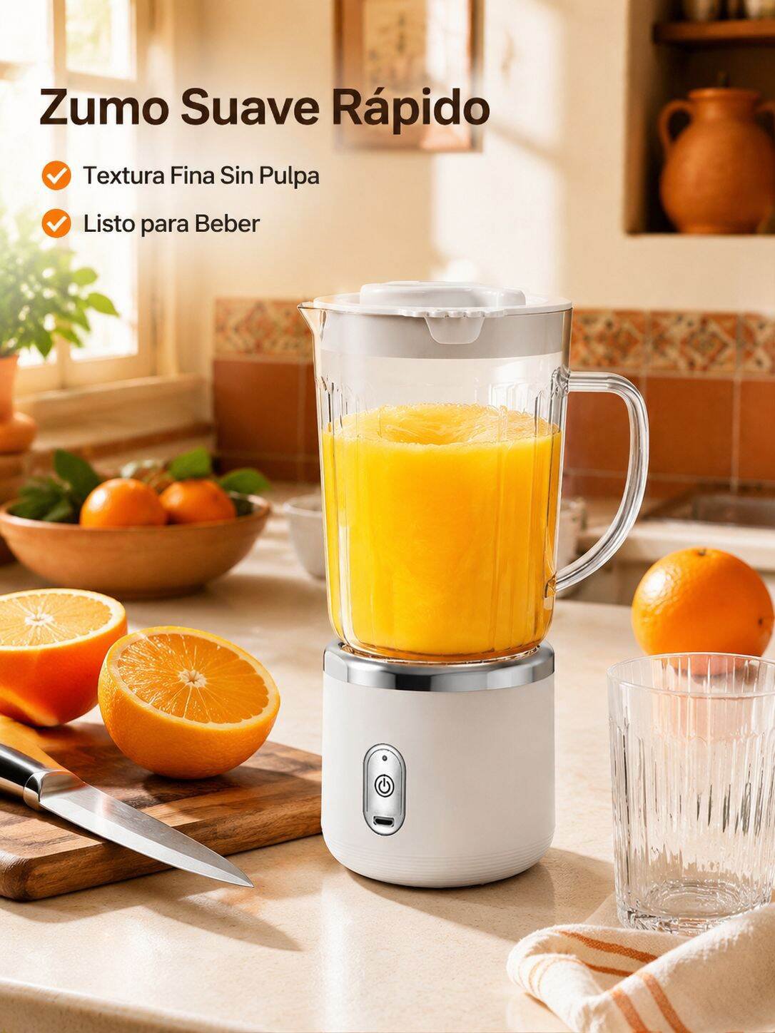 Licuadora portátil multifuncional de uso doméstico para jugos y batidos