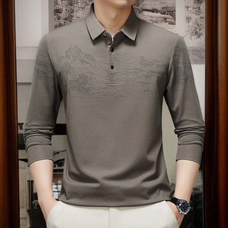남자 캐주얼 긴팔 셔츠 비즈니스 캐주얼 터틀넥 긴팔 셔츠 남자 긴팔 티셔츠 남자 비즈니스 긴팔 셔츠