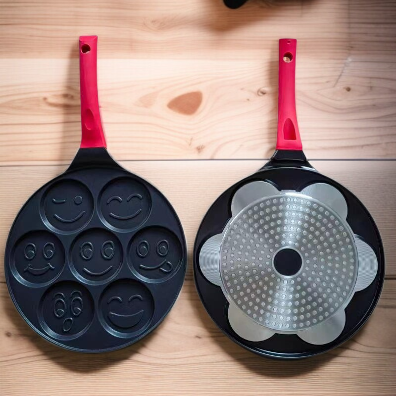 Cartoon Seven-hole Frying Pan Baby Food Non-stick Pan