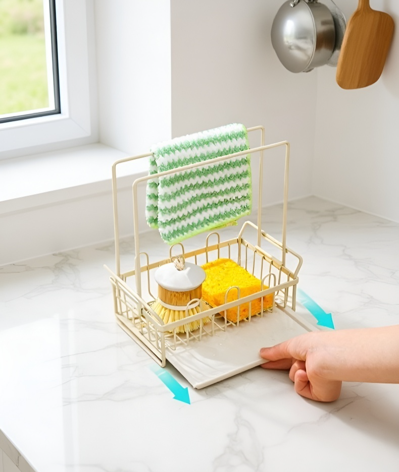 Mocny uchwyt na gąbkę z przyssawką