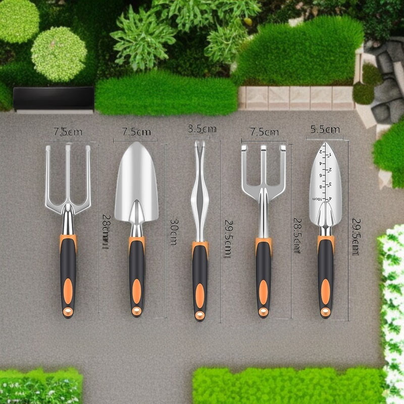 논슬립 핸들 알루미늄 원예 공구 세트
