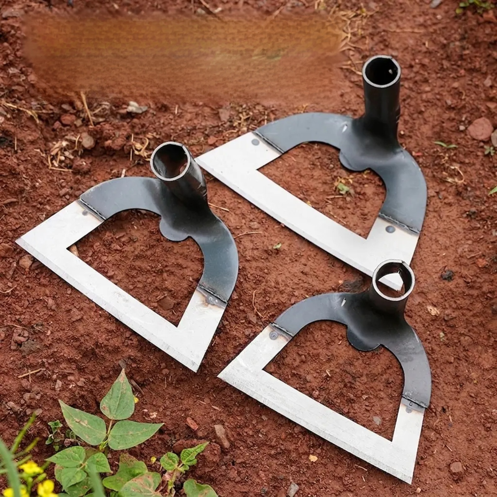 Thickened hollow agricultural hoe