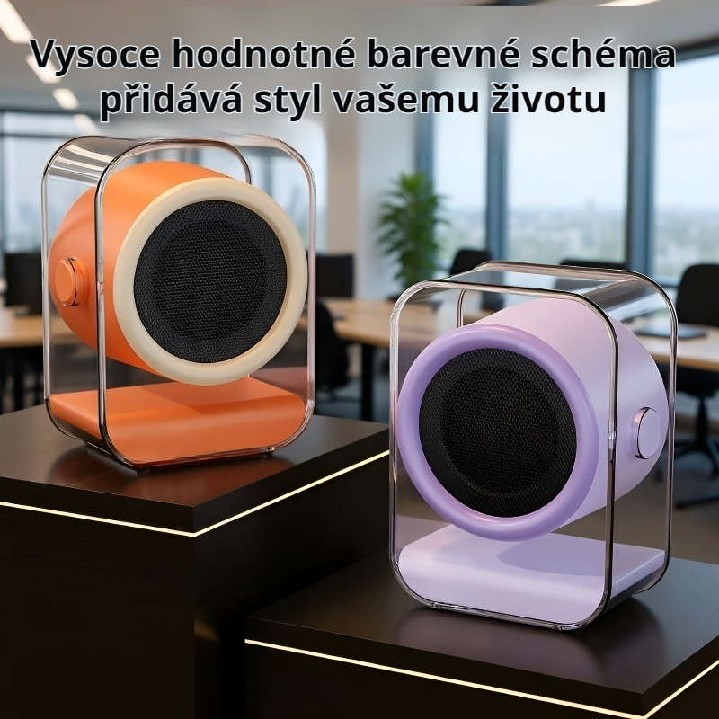 Domácí elektrický topný přístroj s kovovým povrchem, úspora energie, rychlý ohřev