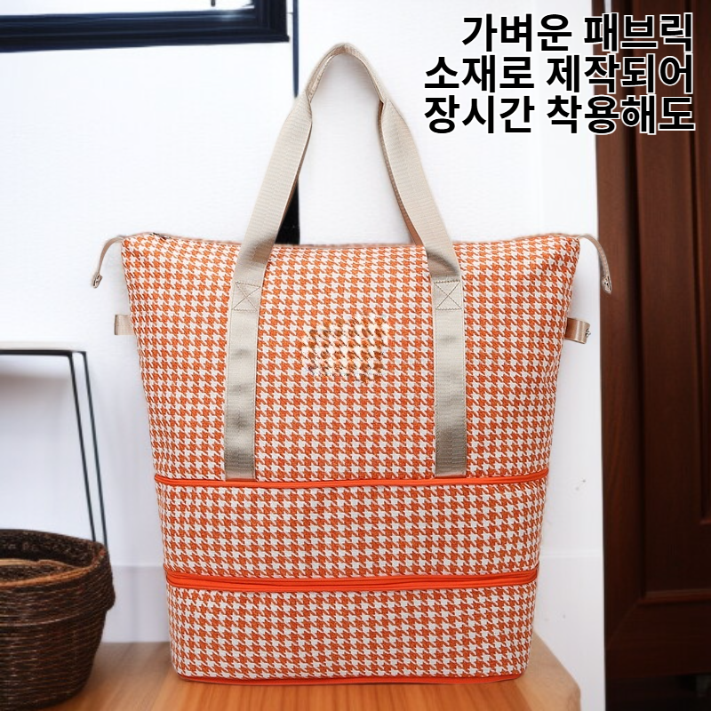 여성 패브릭 숄더겸 크로스백