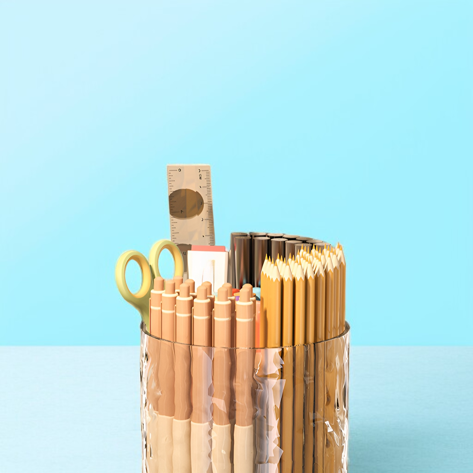 360-Grad drehbarer Stifthalter mit großer Kapazität