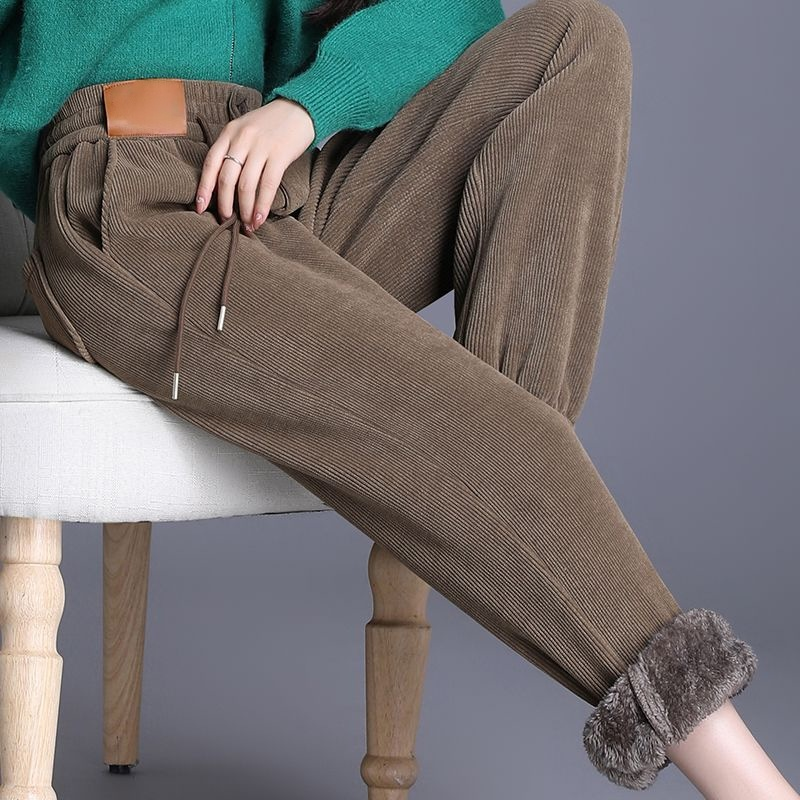 Pantalón grueso de mujer con forro polar compuesto