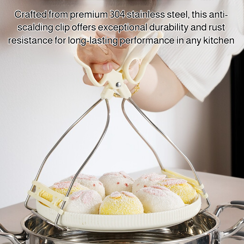 Extended and thickened 304 stainless steel anti-scalding clip