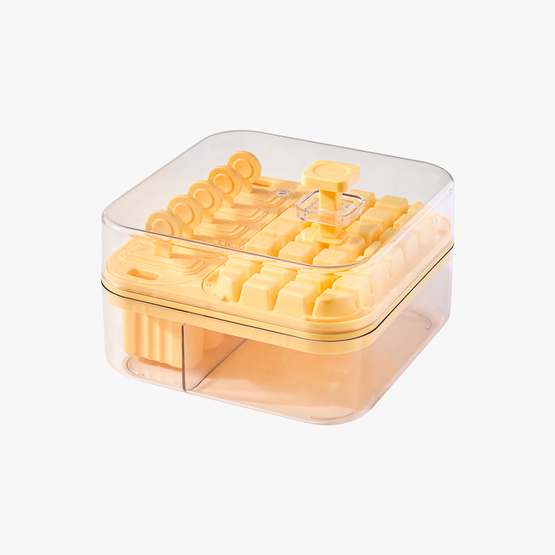 2-in-1 ice cube mold, ice tray, ice maker with lid, perfect for freezing baby food.