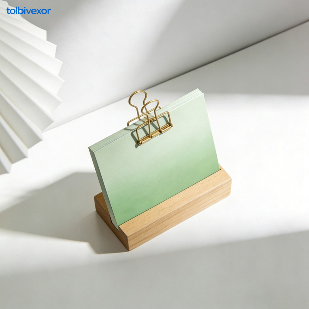 Wooden calendar clip holder base (3-pack)