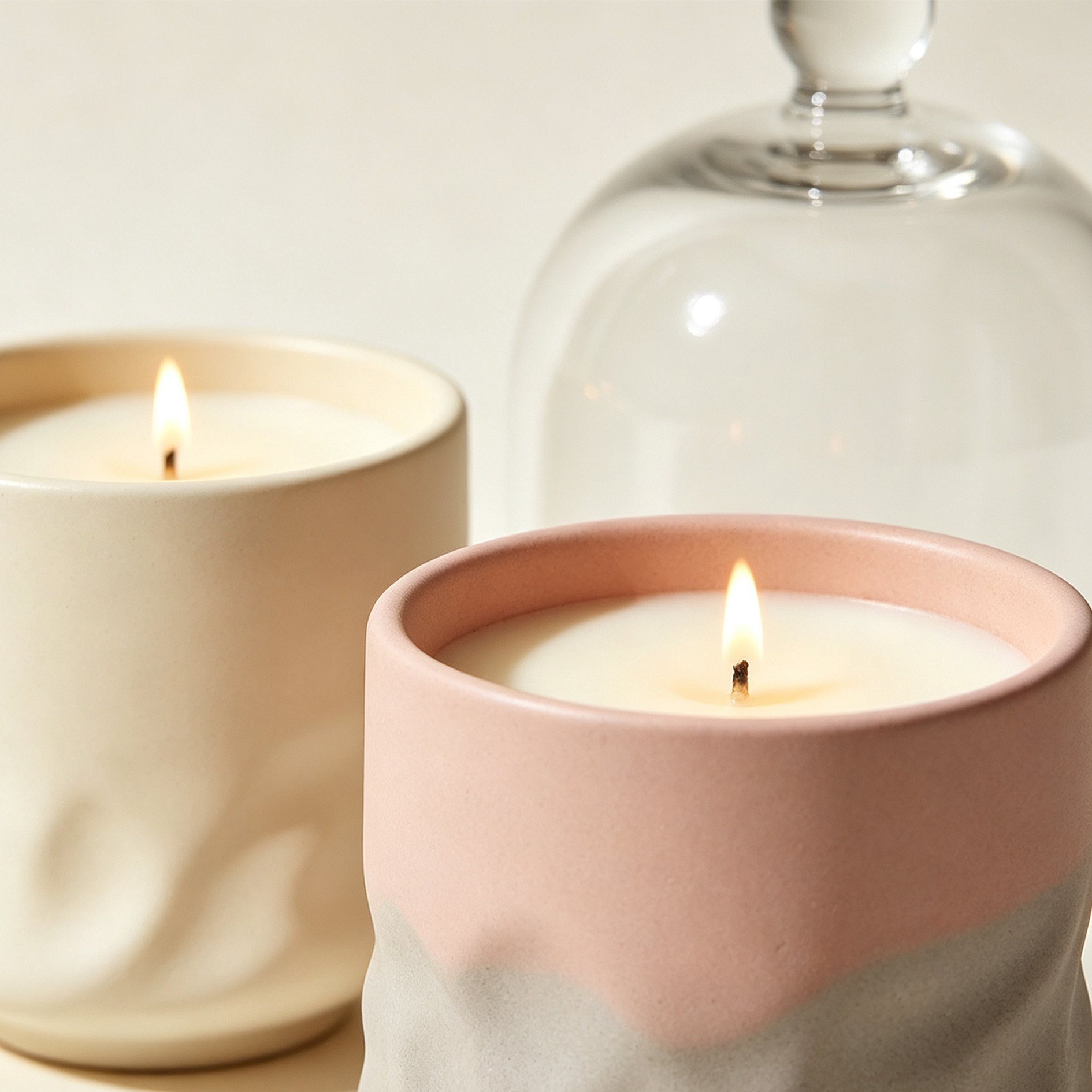Textured Scented Candle Set