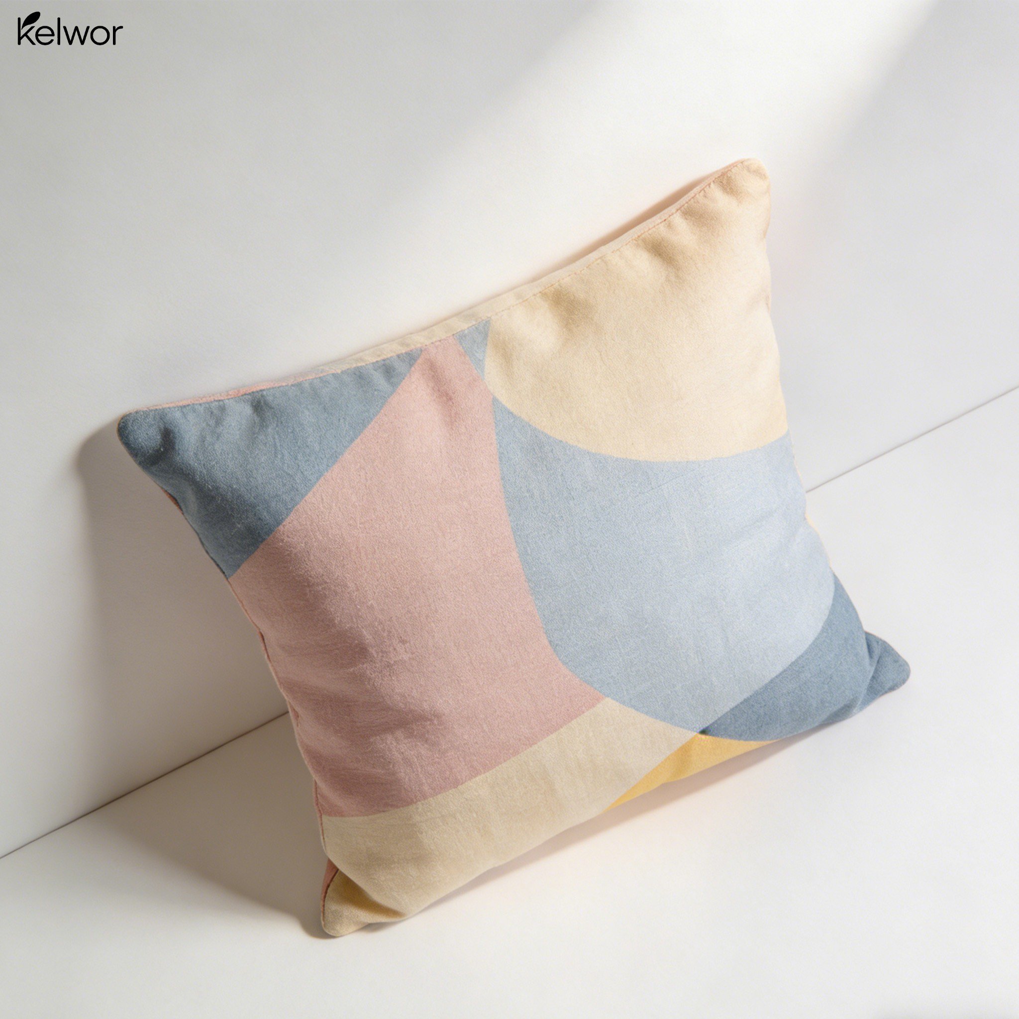 Poduszka dekoracyjna z nadrukiem w stylu nordyckim