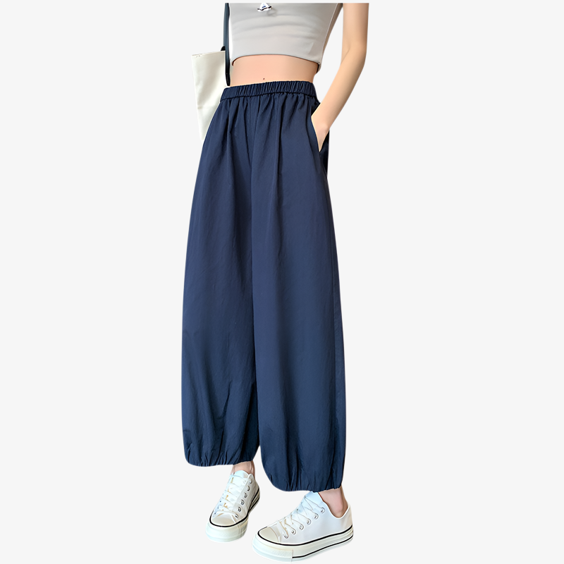 UVカット機能付きワイドパンツの特徴