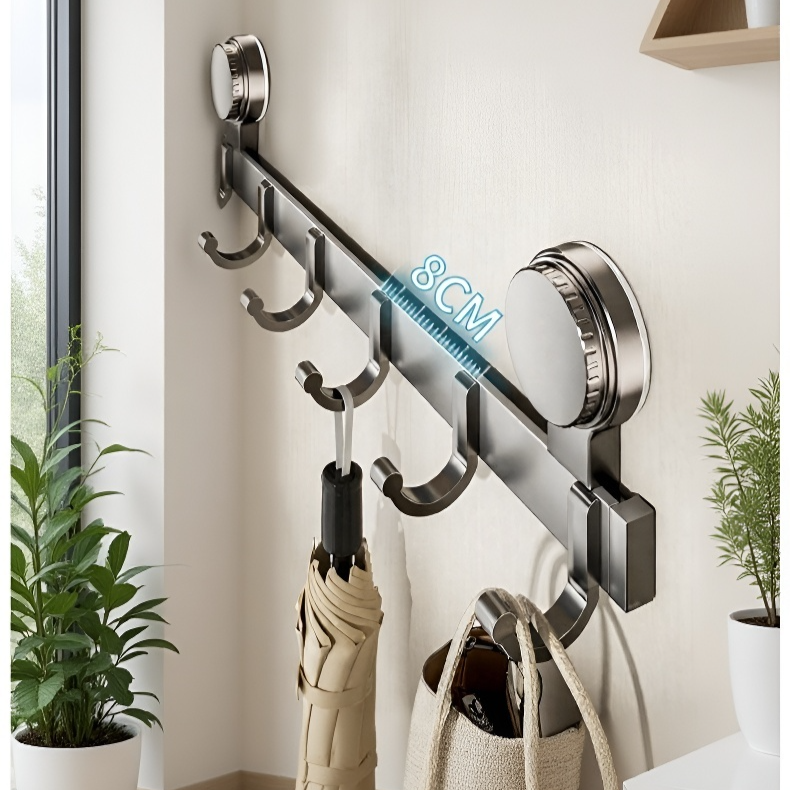 흡착식 후크, 드릴링 불필요, 강력한 하중 지지 접착 후크, 욕실 옷걸이