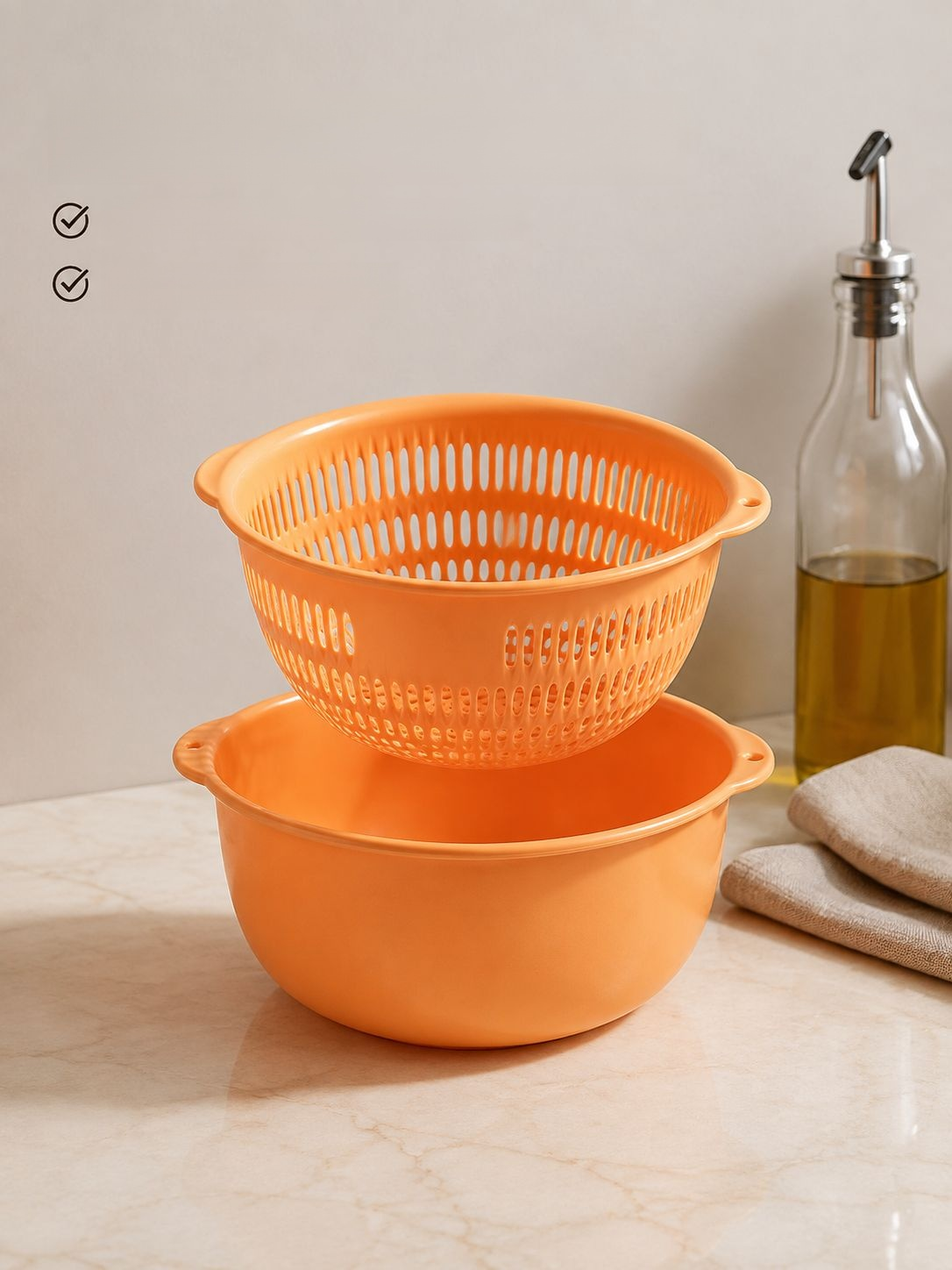 Passoire pratique avec multiples trous pour un drainage rapide