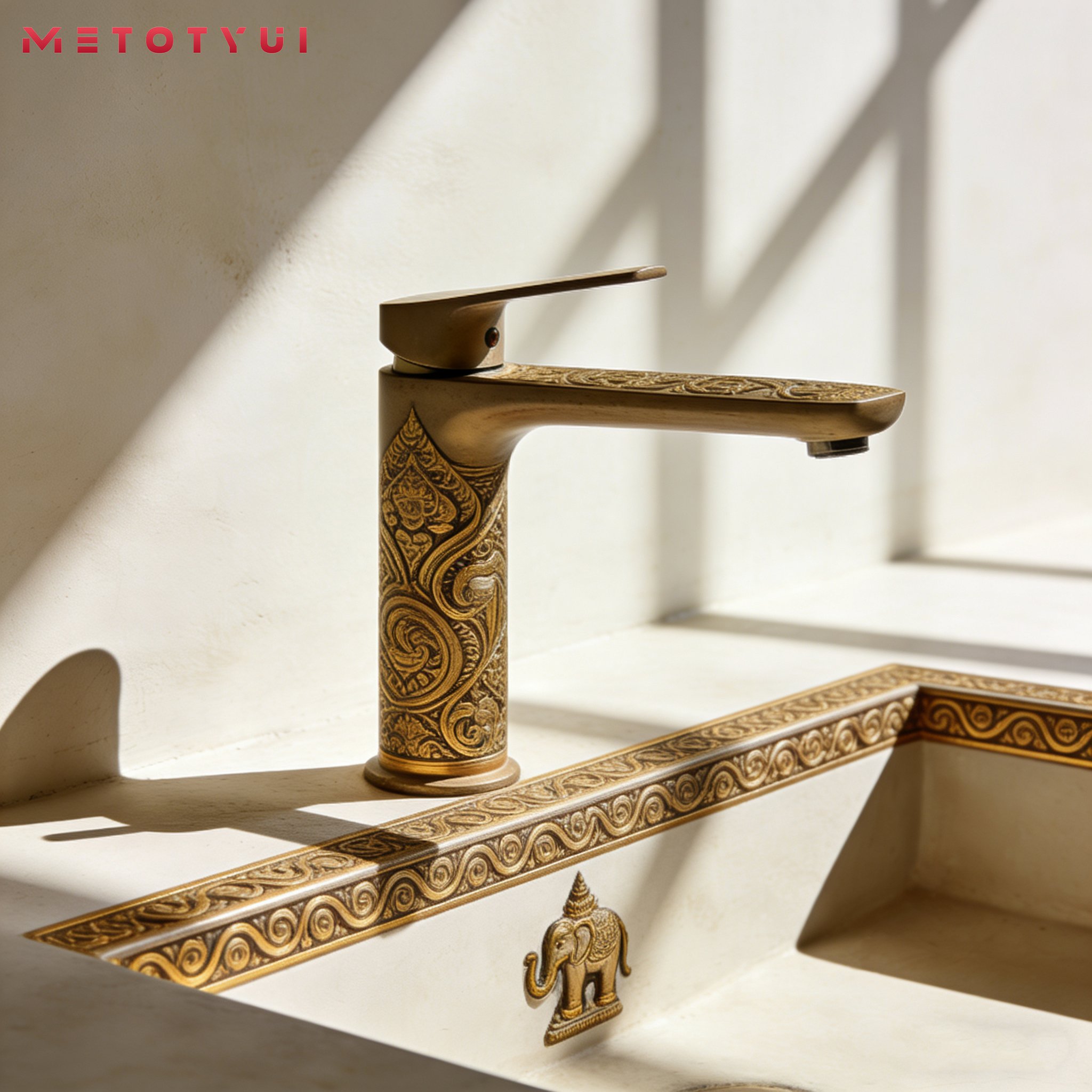 ก๊อกน้ำป้องกันน้ำกระเซ็นและประหยัดน้ำ ตัวเรือนทองเหลืองและแกนวาล์วเซรามิก