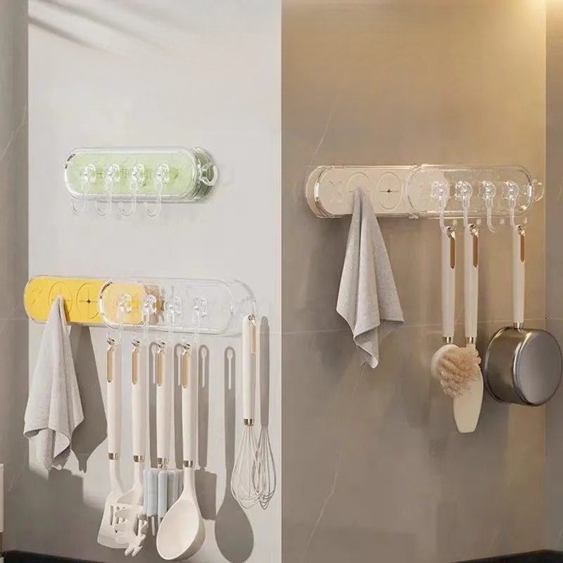 輕奢可伸縮聯排吸盤掛鉤