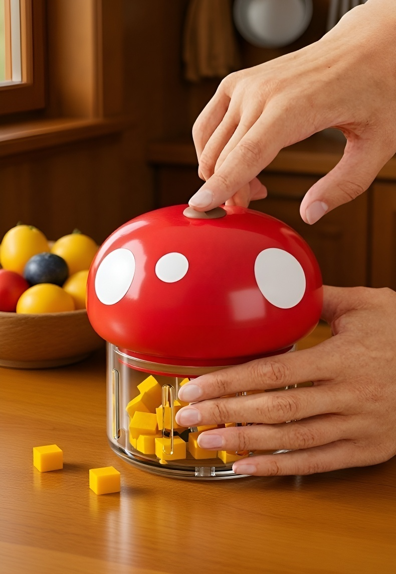 Componentes desmontables de la picadora de ajo eléctrica