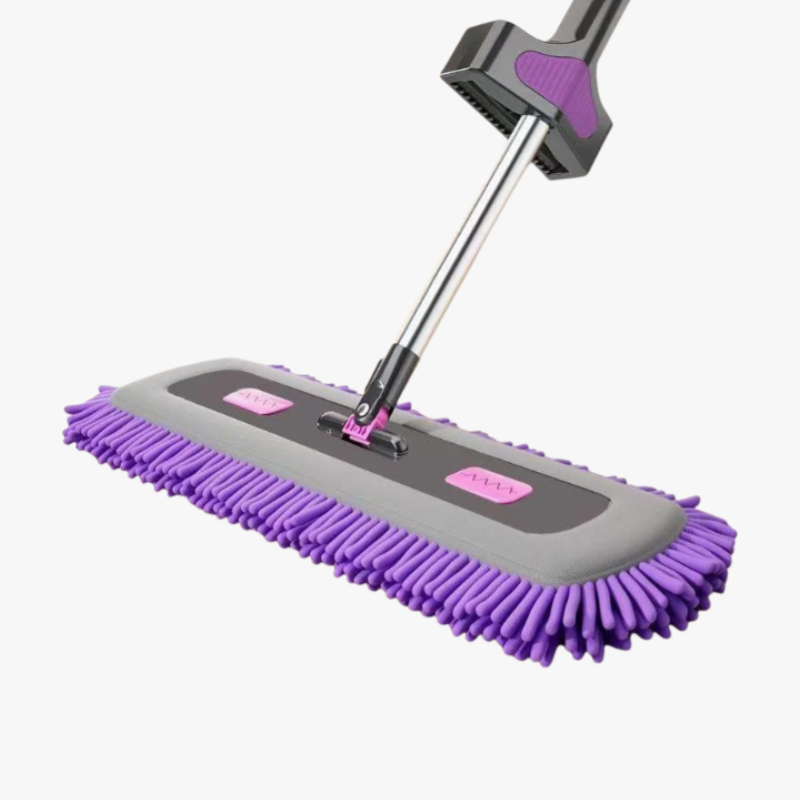 Handwaschfreier Flachmopp mit Clip-Tuch Groß Nass-Trocken