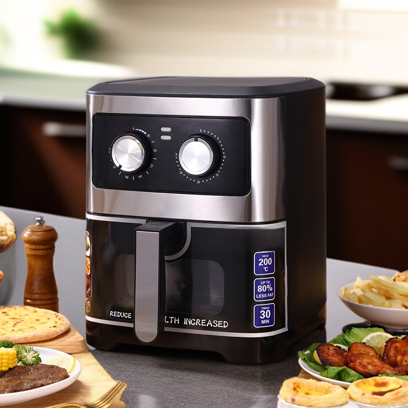 대용량 스테인레스 스마트 에어프라이어 투명 오븐 감자튀김 제조기