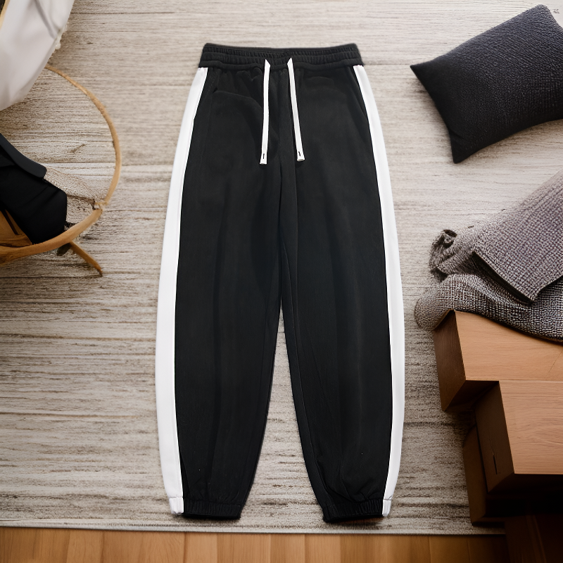 남성용 코듀로이 캐주얼 루즈핏 트레이닝 팬츠