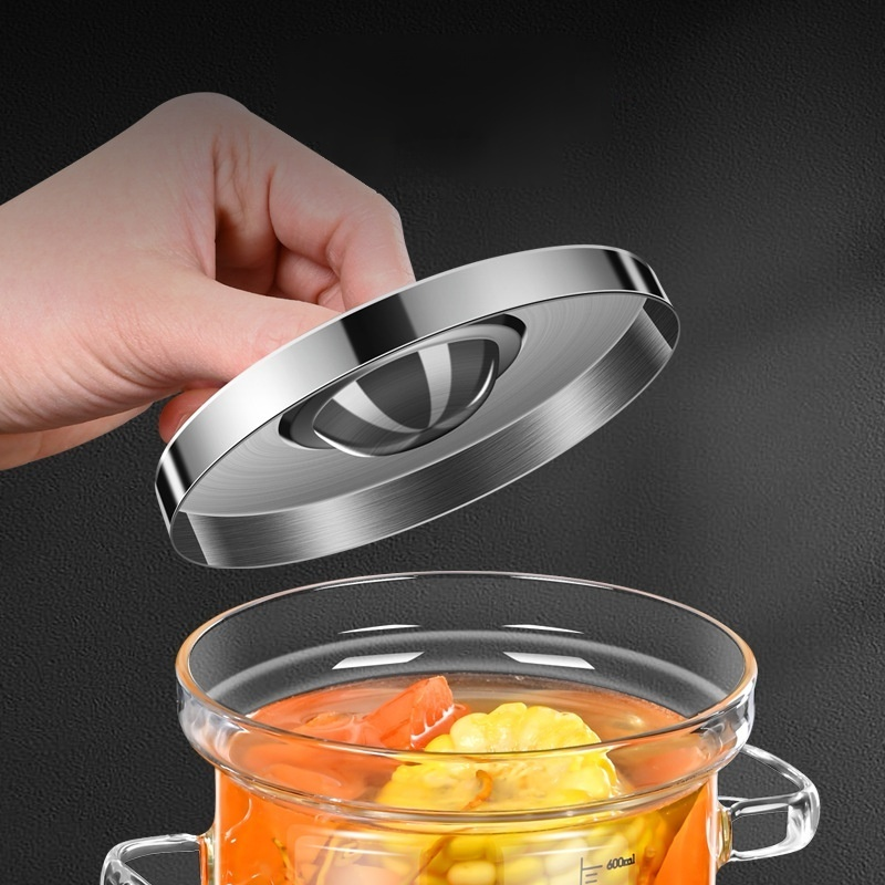 Small Heat-resistant Glass Pot for Home Use