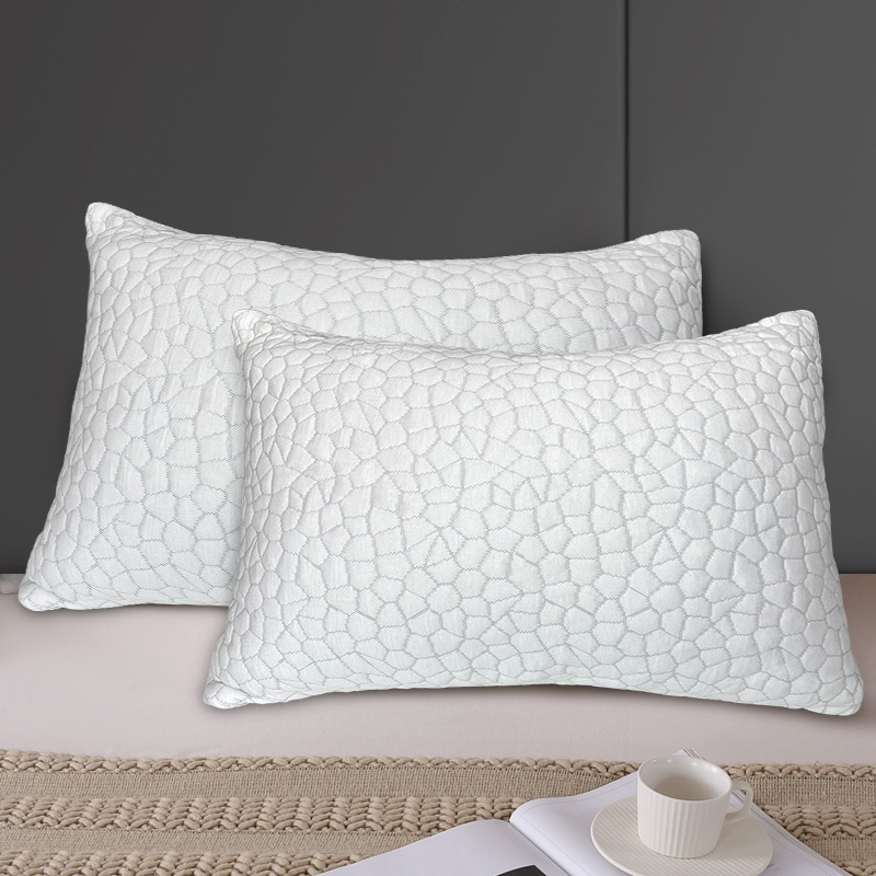 低反発記憶フォームネックピロー 通気性冷感竹繊維枕