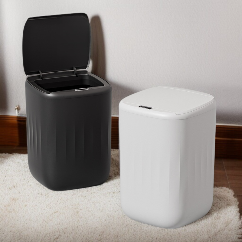 거실 휴지통 전자동 충전 감지 비접촉 휴지통 화장실 발차기 휴지통