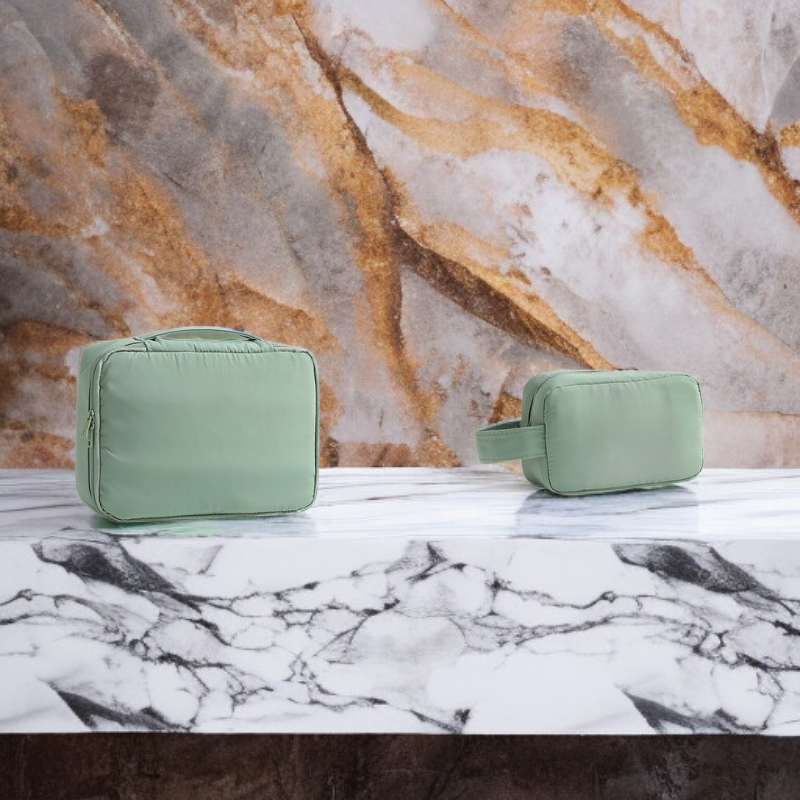 Portable large capacity waterproof wash bag with handle