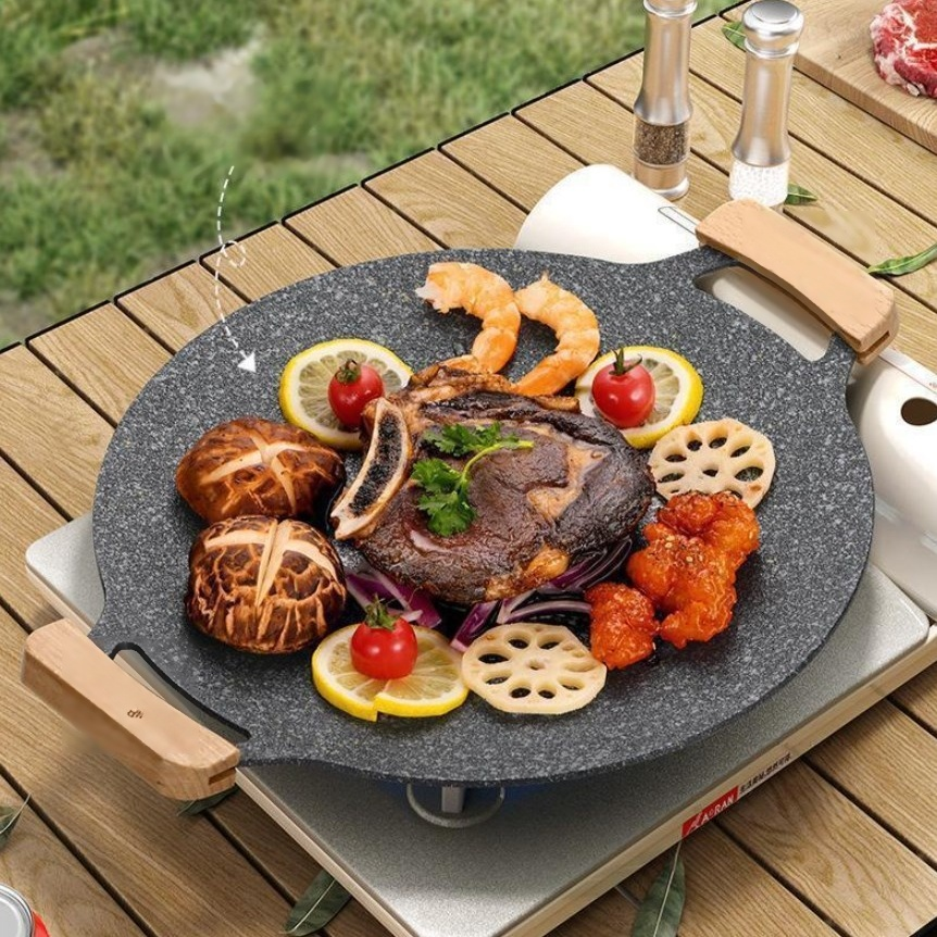 鉄板焼きポータブルガスグリルパン