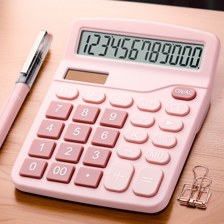 Calculadora portátil de estilo coreano para estudiantes.