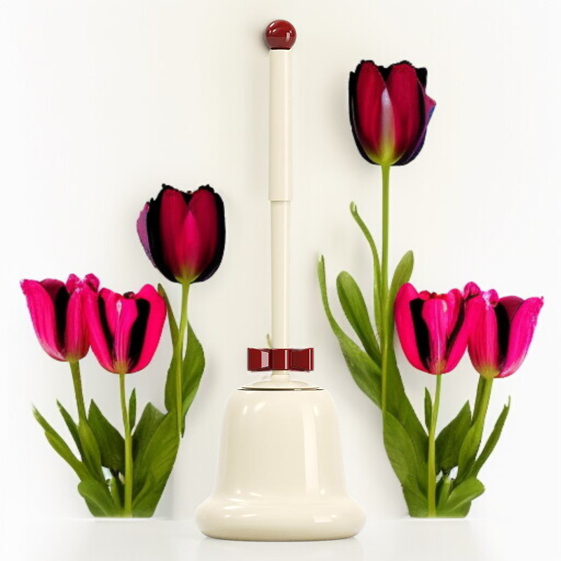 Cepillo de inodoro doméstico de pie, con función refrescante, diseño de mango largo